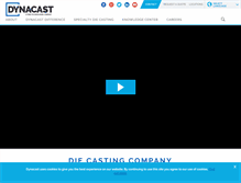 Tablet Screenshot of dynacast.com
